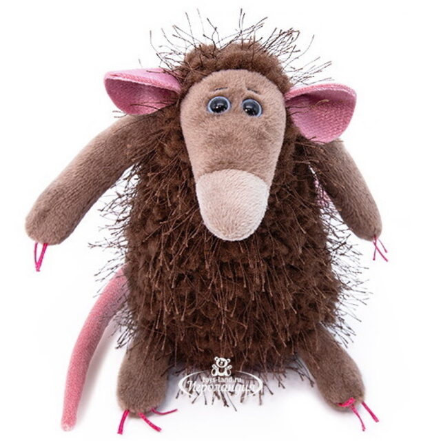 Мягкая игрушка-брелок Крыса Бо Мохнатая Радость 13 см Budi Basa (Буди Баса)