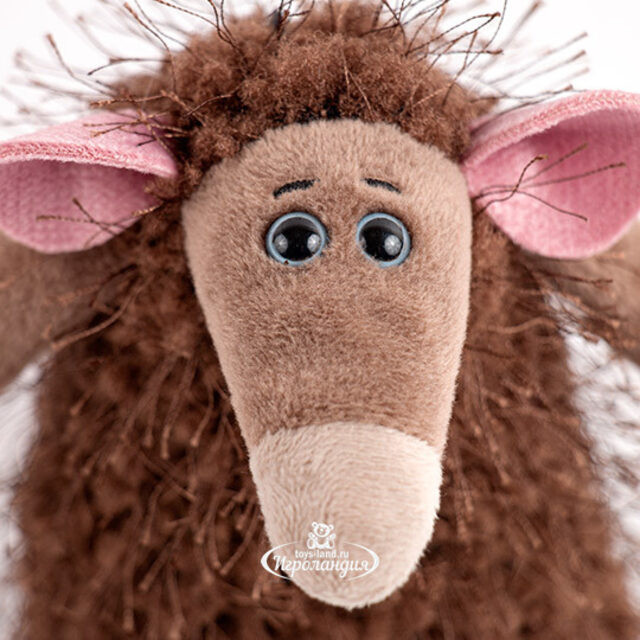 Мягкая игрушка-брелок Крыса Бо Мохнатая Радость 13 см Budi Basa (Буди Баса)