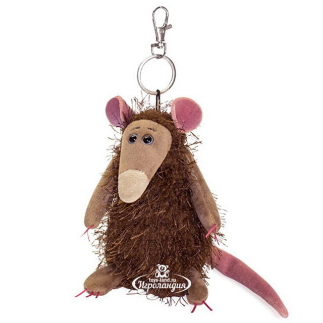 Мягкая игрушка-брелок Крыса Бо Мохнатая Радость 13 см Budi Basa (Буди Баса)
