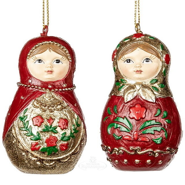 Елочная игрушка Matryoshka Tamara 7 см, подвеска Goodwill