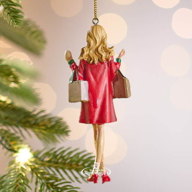 Елочная игрушка Christmas Shopping: Леди Джейн 12 см, подвеска Goodwill (Гудвилл)