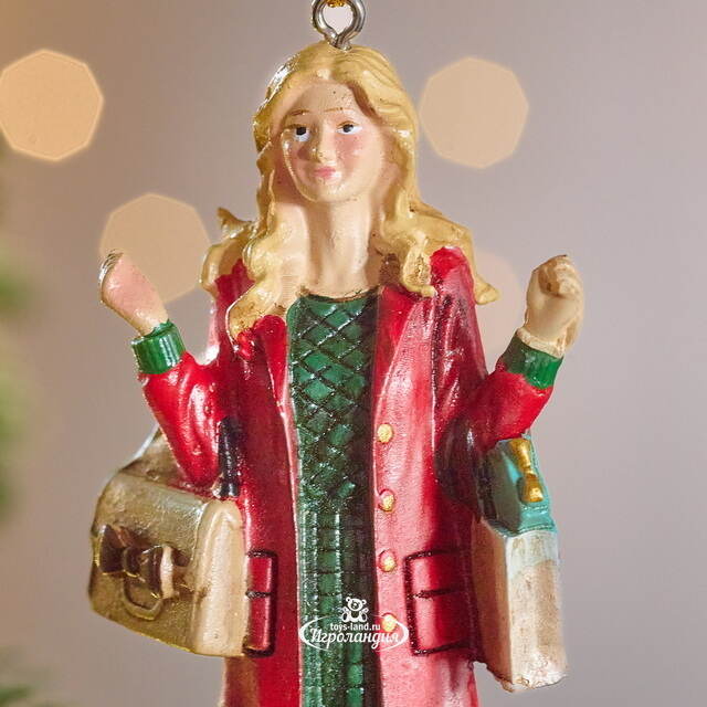Елочная игрушка Christmas Shopping: Леди Джейн 12 см, подвеска Goodwill (Гудвилл)
