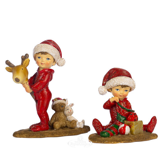 Декоративная фигурка Мальчик Ганс с игрушками 12 см Goodwill