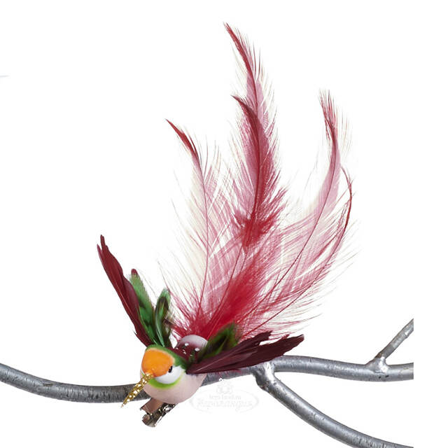 Елочная игрушка Колибри Иви 17 см, клипса Goodwill