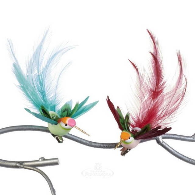 Елочная игрушка Колибри Иви 17 см, клипса Goodwill