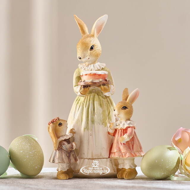 Декоративная фигурка Rabbit Family - Праздничный торт 21 см Goodwill