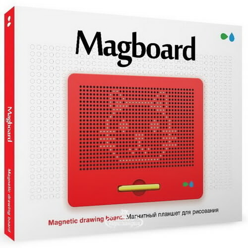 Планшет для рисования магнитами Magboard 32*26 см, красный Назад к истокам