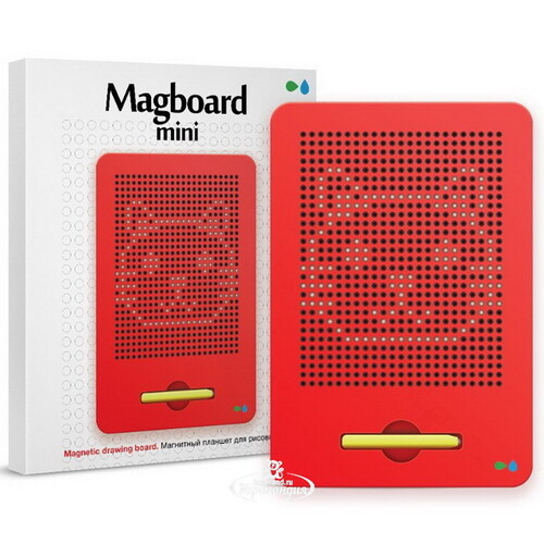 Планшет для рисования магнитами Magboard Mini 22*18 см, красный Назад к истокам