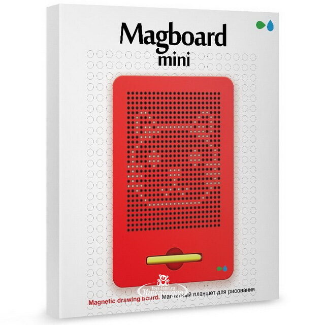 Планшет для рисования магнитами Magboard Mini 22*18 см, красный Назад к истокам