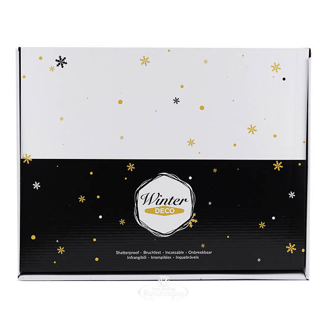 Набор пластиковых шаров Arctic Beauty 6 см, 12 шт Winter Deco