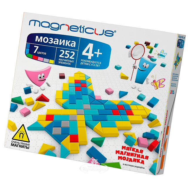 Магнитная мозаика с игровым полем, 252 элемента Magneticus