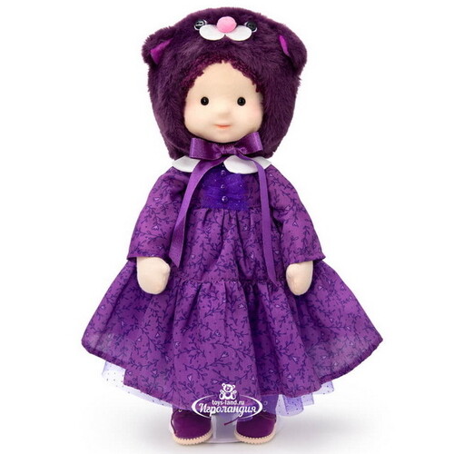 Мягкая кукла Принцесса Тиана в шапочке Котенок 38 см, Minimalini Budi Basa