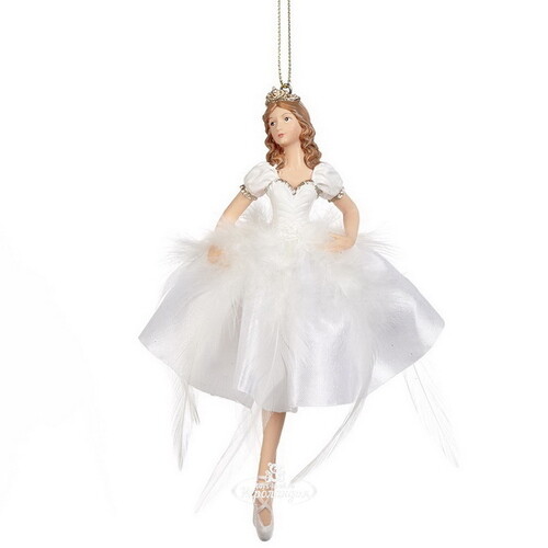 Елочная игрушка Балерина Фелиция Орфэлла - Вальс Белоснежного Лотоса 18 см, подвеска Goodwill
