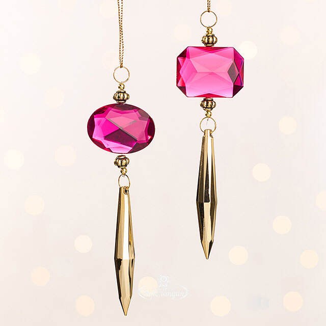 Набор елочных украшений Magnolia Jewelry 14 см, 2 шт, подвеска Goodwill