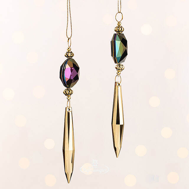 Набор елочных украшений Tourmaline Jewelry 14 см, 2 шт, подвеска Goodwill
