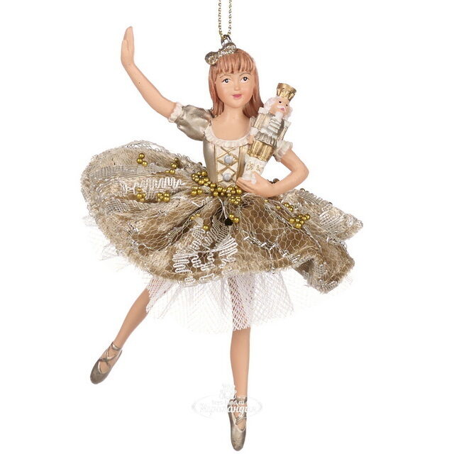 Елочная игрушка Клара с Щелкунчиком - Balletto 12 см, подвеска Goodwill
