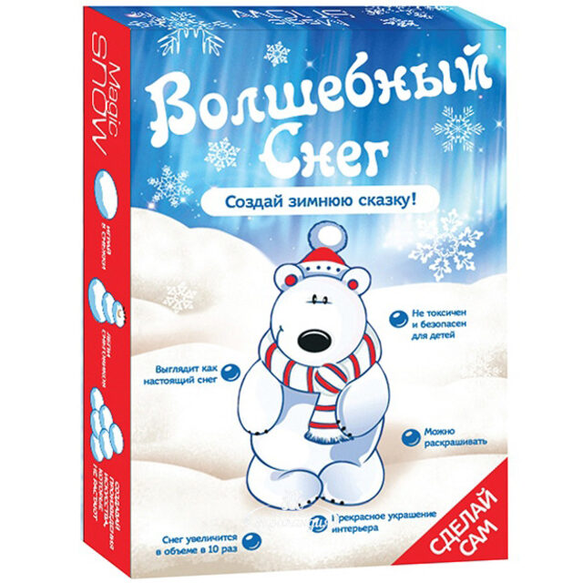 Волшебный снег своими руками - Мишка Magic Snow
