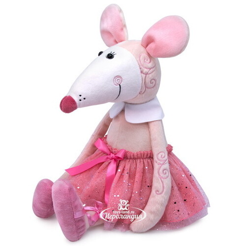 Мягкая игрушка Крыса - Балерина в розовом Лола 31 см Budi Basa