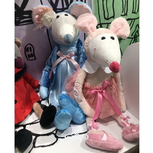 Мягкая игрушка Крыса - Балерина в розовом Лола 31 см Budi Basa