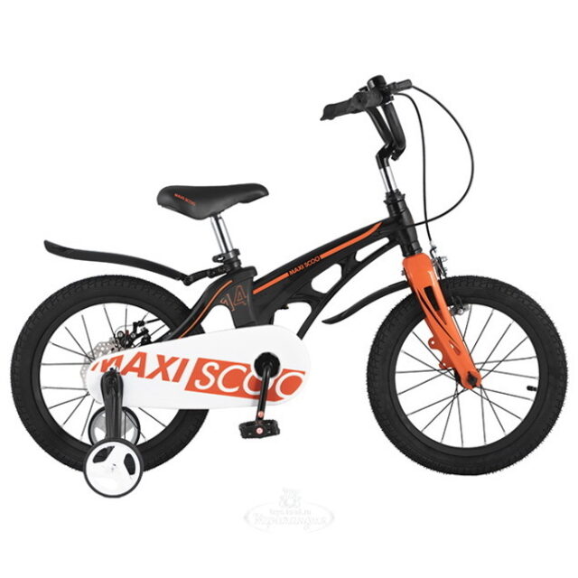 Двухколесный велосипед Maxiscoo Cosmic 14" черный матовый Maxiscoo