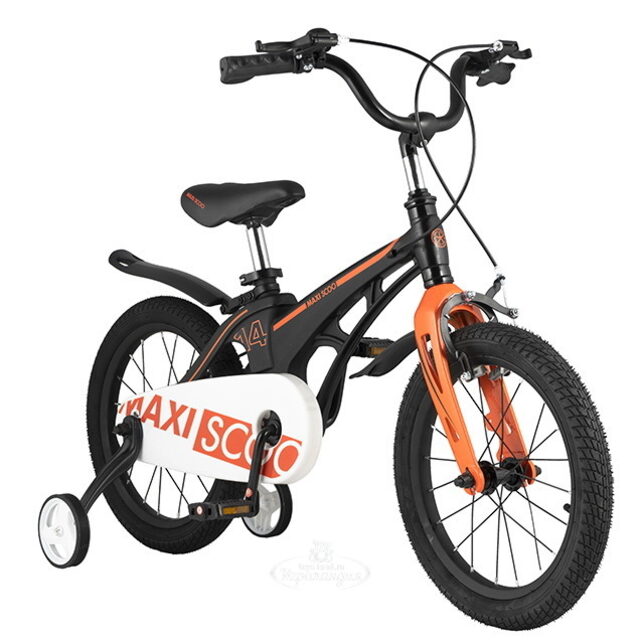 Двухколесный велосипед Maxiscoo Cosmic 14" черный матовый Maxiscoo
