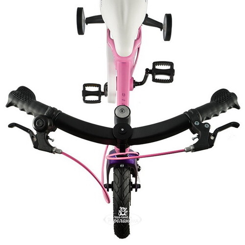 Двухколесный велосипед Maxiscoo Cosmic Delux 14" розовый матовый Maxiscoo