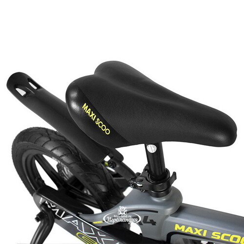 Двухколесный велосипед Maxiscoo Cosmic Delux 14" серый Maxiscoo