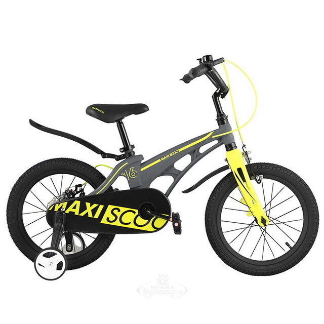 Двухколесный велосипед Maxiscoo Cosmic 16" серый матовый Maxiscoo
