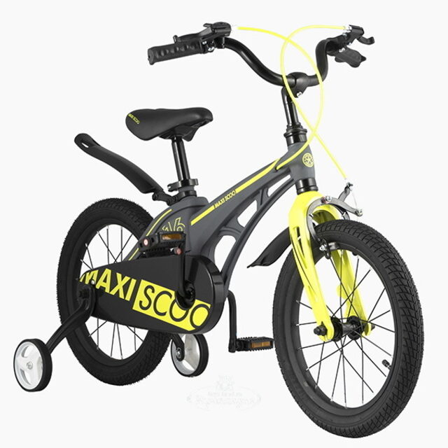 Двухколесный велосипед Maxiscoo Cosmic 16" серый матовый Maxiscoo