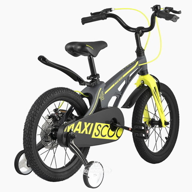 Двухколесный велосипед Maxiscoo Cosmic 16" серый матовый Maxiscoo