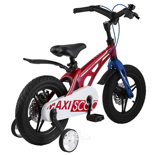 Двухколесный велосипед Maxiscoo Cosmic Delux 16" красный Maxiscoo