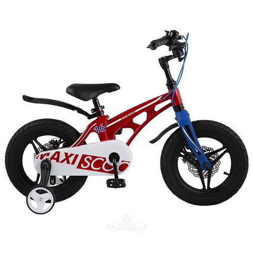 Двухколесный велосипед Maxiscoo Cosmic Delux 16" красный Maxiscoo