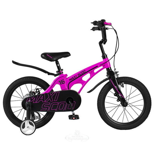 Двухколесный велосипед Maxiscoo Cosmic 16" розовый Maxiscoo