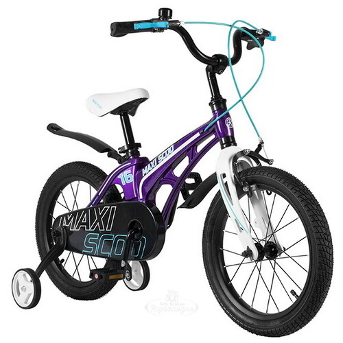 Двухколесный велосипед Maxiscoo Cosmic 16" лиловый Maxiscoo
