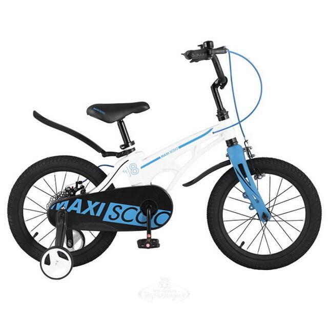 Двухколесный велосипед Maxiscoo Cosmic 18" белый Maxiscoo (Максику)