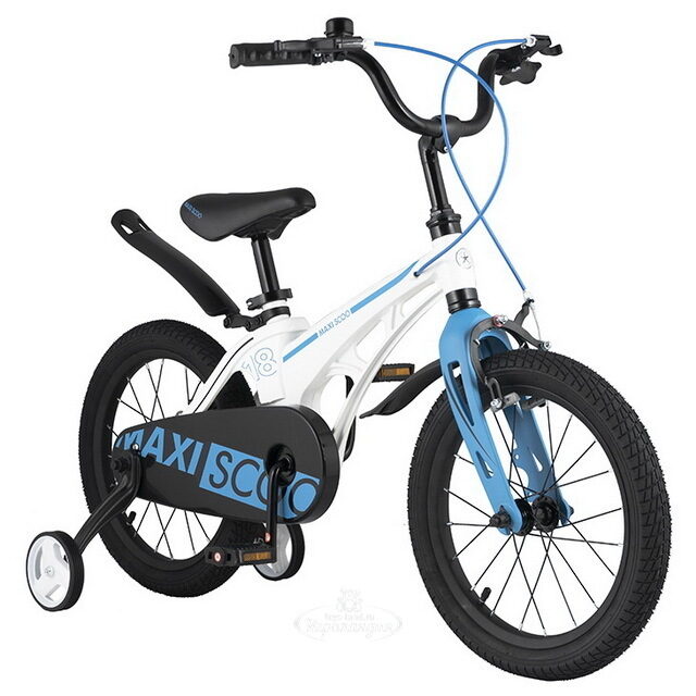 Двухколесный велосипед Maxiscoo Cosmic 18" белый Maxiscoo (Максику)