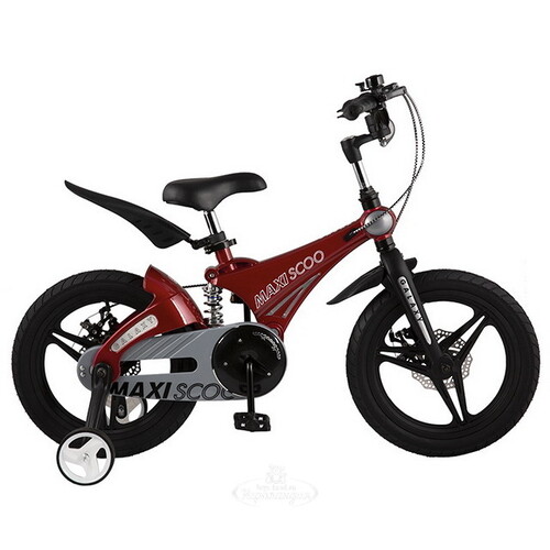 Двухколесный велосипед Maxiscoo Galaxy Delux 16" красный Maxiscoo
