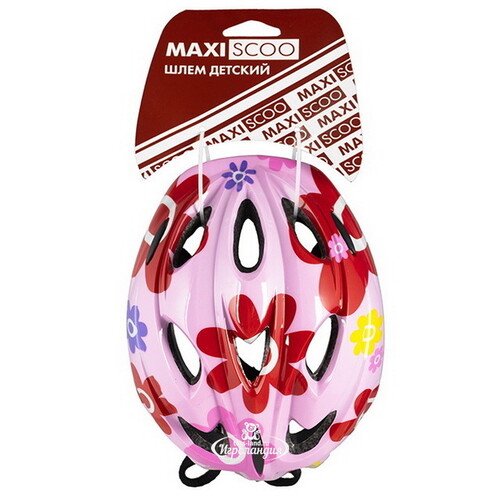 Детский защитный шлем Maxiscoo Flower Pink 50-54 см Maxiscoo