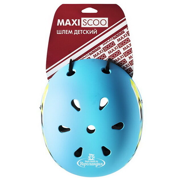 Детский защитный шлем Maxiscoo Sky Blue 50-54 см Maxiscoo