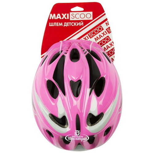 Детский защитный шлем Maxiscoo 52-56 см розовый Maxiscoo