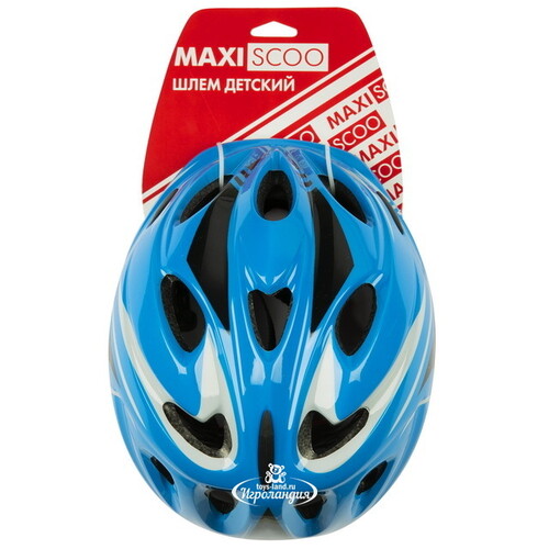 Детский защитный шлем Maxiscoo 52-56 см голубой Maxiscoo