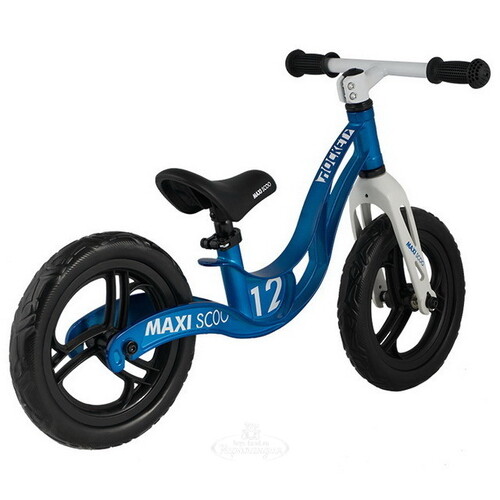 Беговел Maxiscoo Rocket, колеса 12", голубой Maxiscoo