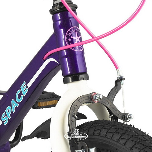 Двухколесный велосипед Maxiscoo Space 14" фиолетовый Maxiscoo