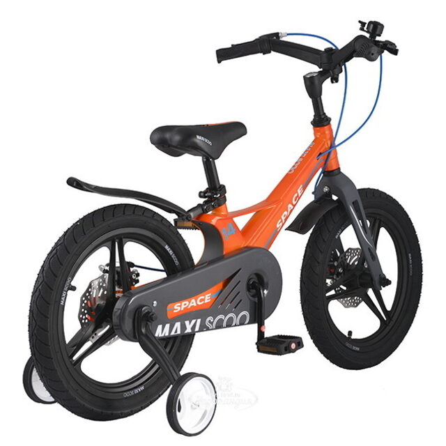 Двухколесный велосипед Maxiscoo Space Delux 14" оранжевый Maxiscoo (Максику)