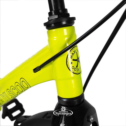 Двухколесный велосипед Maxiscoo Space Delux 16" желтый Maxiscoo