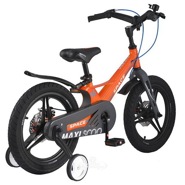Двухколесный велосипед Maxiscoo Space Delux 16" оранжевый Maxiscoo (Максику)