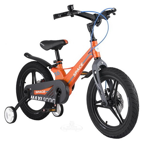 Двухколесный велосипед Maxiscoo Space Delux 16" оранжевый Maxiscoo