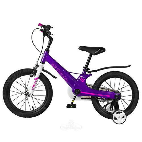 Двухколесный велосипед Maxiscoo Space 16" лиловый Maxiscoo