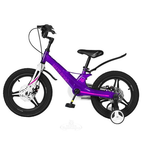 Двухколесный велосипед Maxiscoo Space Delux 16" лиловый Maxiscoo
