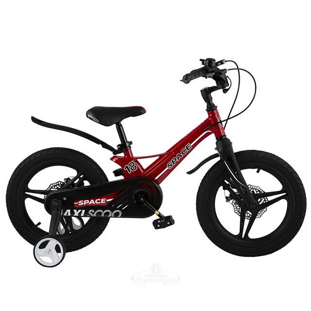 Двухколесный велосипед Maxiscoo Space Delux 18" красный Maxiscoo